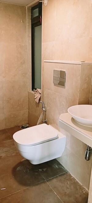 Bathroom in 2 BHK Apartment at Daffodil CHS, Malad West – for Rent