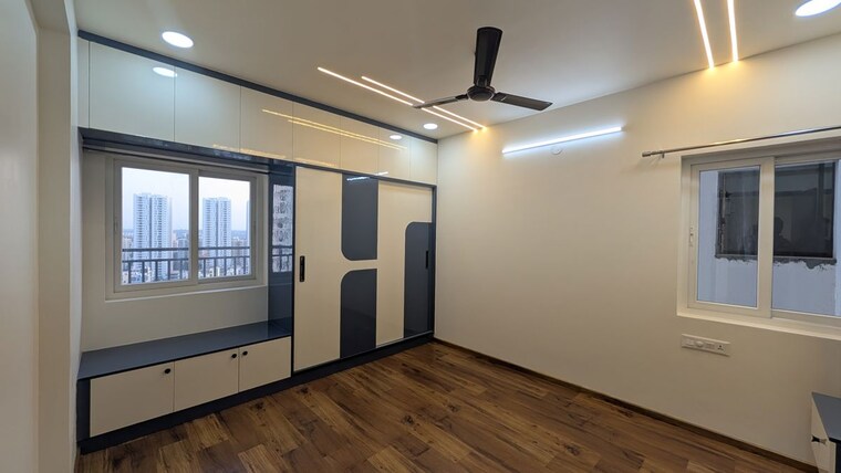 Bedroom, poulomi-avante 3 Bedroom 1840 Sq.Ft. Apartment In Kokapet Hyderabad 10720315