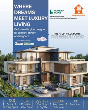  Plot – Exterior View View at JB Harmony Woods, Thummaloor - for Sale