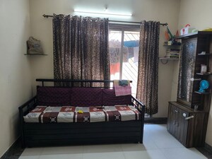 Living Room in 1 BHK Apartment at Siddhi Highland Park, Kolshet Road – for Rent