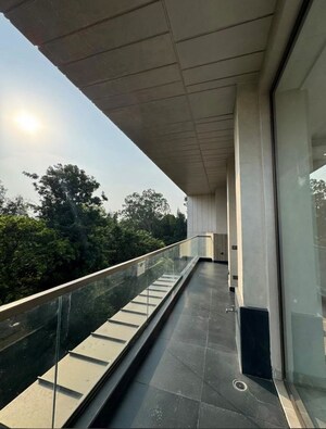Balcony in 4 BHK Builder Floor at Anand Lok – for Rent