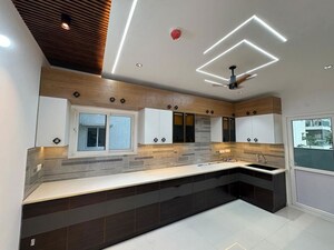 Kitchen in 3 BHK Apartment at Rajapushpa Provincia, Narsingi – for Rent