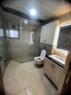 Bathroom in 4 BHK Apartment at Aparna Luxor Park, Kondapur – for Rent