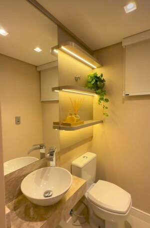 Bathroom in 2 BHK Apartment at Lodha The Park, Worli – for Sale