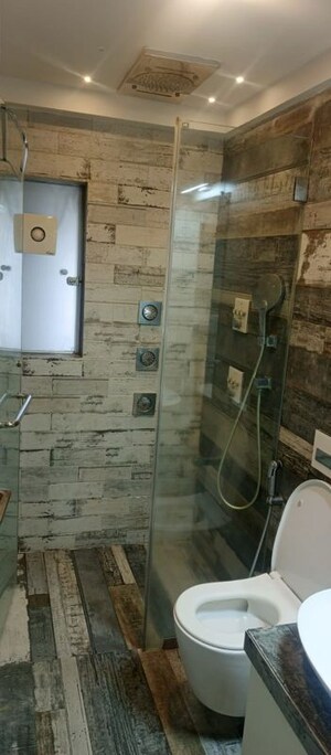 Bathroom in 3 BHK Apartment at Hiranandani Heritage Tower, Powai – for Rent