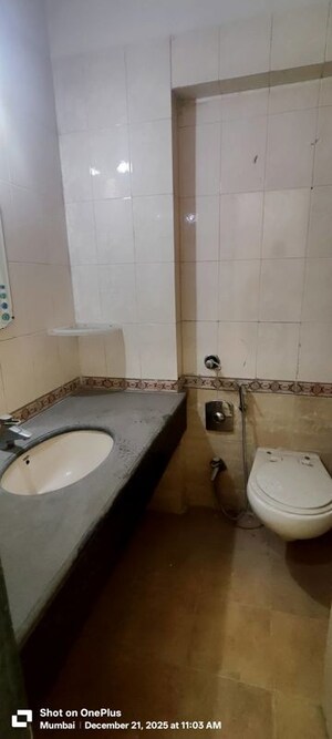 Bathroom in 1 BHK Apartment at Ajmera Odyessey Apartment, Bhakti Park – for Rent