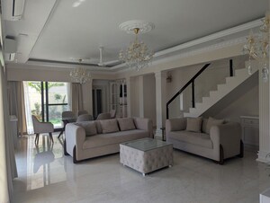 Living Room in 4 BHK Villa at Adarsh Tranqville, Chikkagubbi Village – for Rent