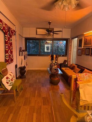 Living Room in 1 BHK Apartment at Bandra West – for Rent