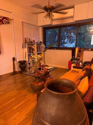Living Room in 1 BHK Apartment at Bandra West – for Rent
