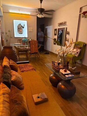 Living Room in 1 BHK Apartment at Bandra West – for Rent