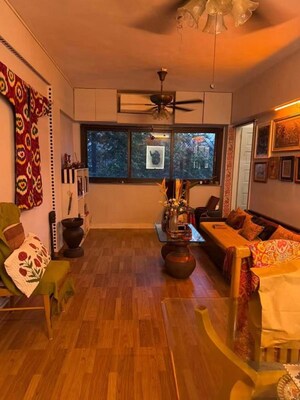 Living Room in 1 BHK Apartment at Bandra West – for Rent