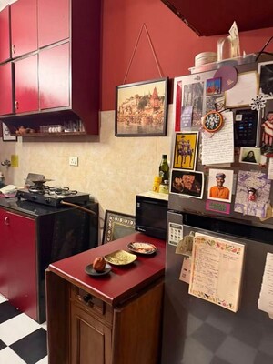 Kitchen in 1 BHK Apartment at Bandra West – for Rent
