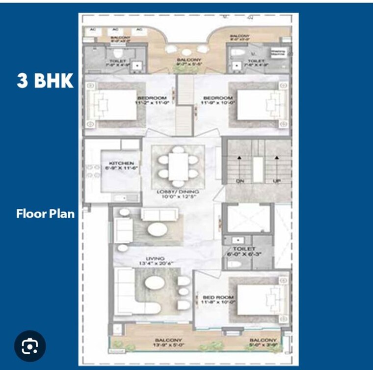 Floor Plan, smart-world-orchard 3.5 Bedroom 1630 Sq.Ft. Apartment In Sector 61 Gurgaon 10721234