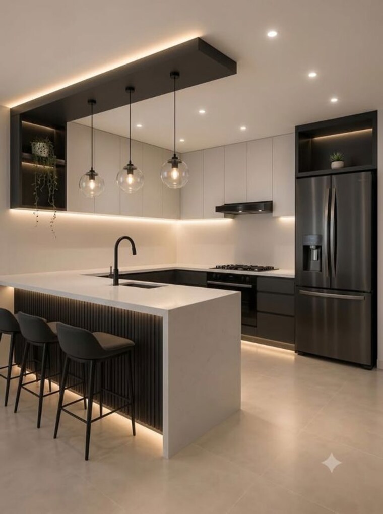 Kitchen, godrej-blue 4 Bedroom 2522 Sq.Ft. Apartment In B L Saha Road Kolkata 10721261