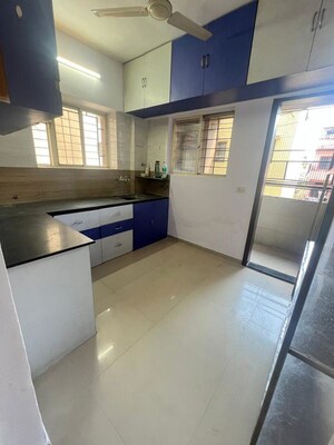 Kitchen in 1.5 BHK Apartment at Suyog Lucky Homes, Wagholi – for Rent