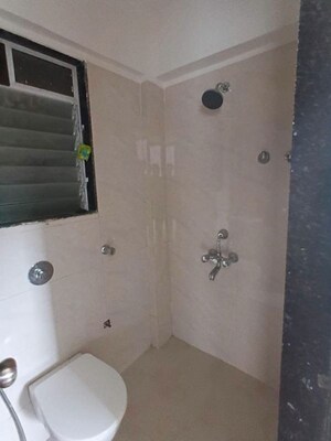 Bathroom in 1 BHK Apartment at DGS Sheetal Tapovan, Malad East – for Rent
