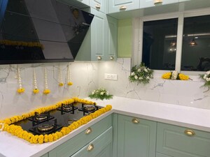 Kitchen in 3 BHK Apartment at Rajapushpa Eterna, Nanakramguda – for Rent