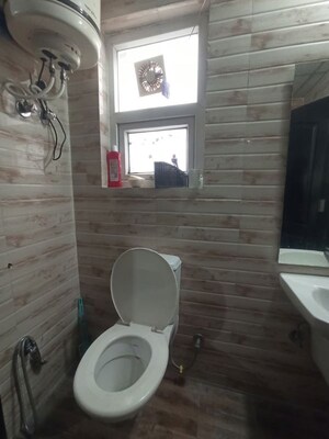Bathroom in 3 BHK Builder Floor at Omaxe New Chandigarh, North Mullanpur – for Rent