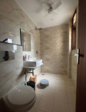 Bathroom in 3 BHK Builder Floor at Rajouri Garden – for Rent