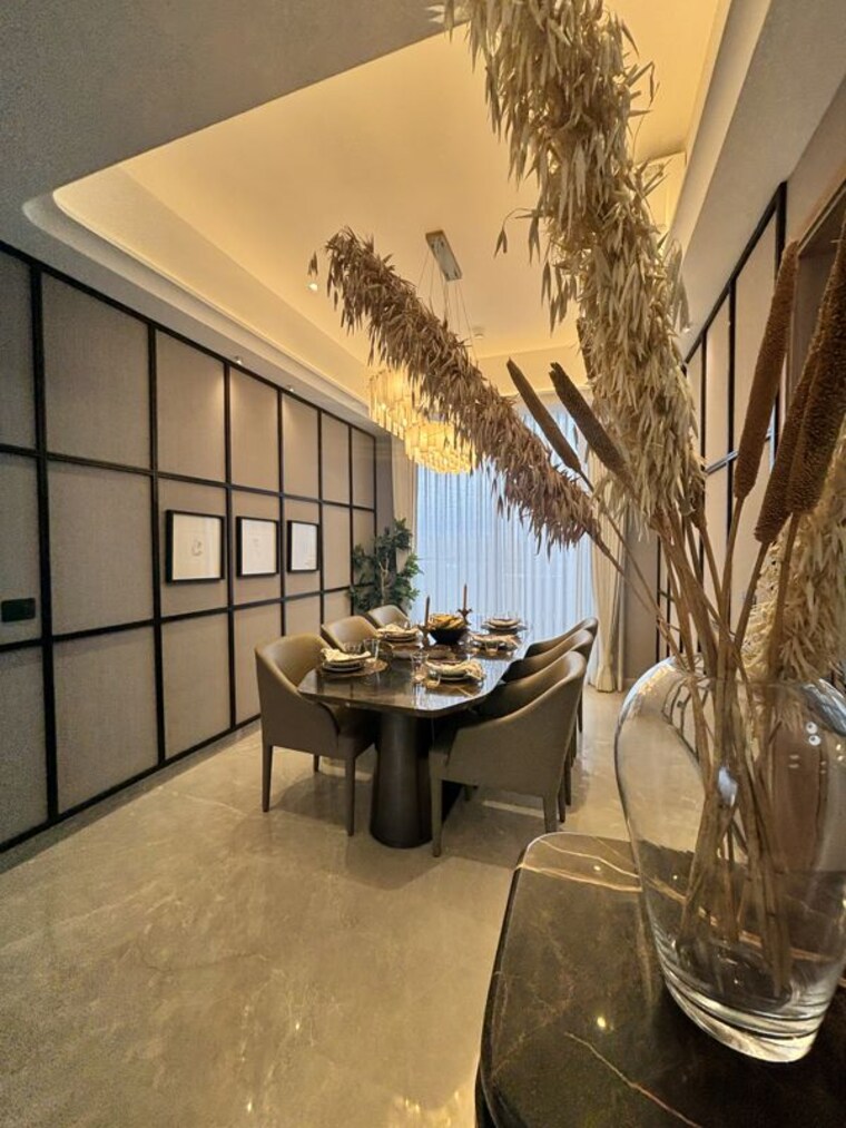 Dining area, rishita-mulberry-heights 4 Bedroom 3400 Sq.Ft. Apartment In Sushant Golf City Lucknow 10721461