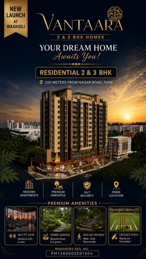 3 BHK Apartment For Sale in Shroff Vantaara, Wagholi