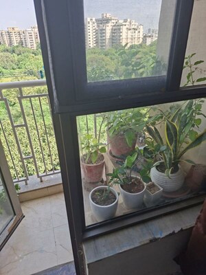Balcony in 2 BHK Apartment at Unitech Uniworld Gardens 2, Sector 47 – for Rent