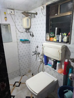 Bathroom in 1 BHK Apartment at Ravi Gaurav Valley, Mira Road – for Sale