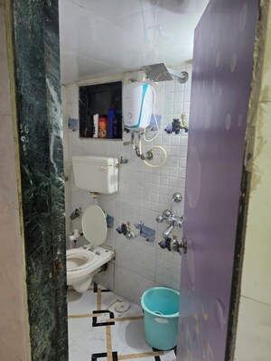 Bathroom in 1 BHK Apartment at Ravi Gaurav Valley, Mira Road – for Sale