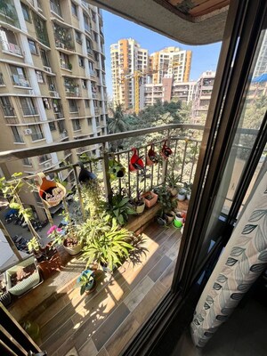 Balcony in 1.5 BHK Apartment at Prayag Heights, Dindoshi – for Rent