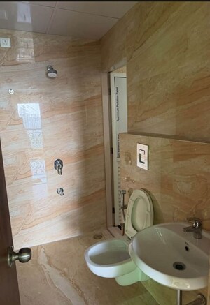 Bathroom in 1 BHK Apartment at Siddhi Highland Springs, Dhokali – for Rent