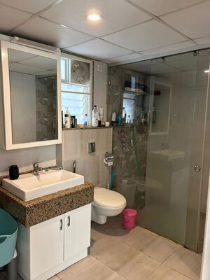 Living Room in 3.5 BHK Apartment at Prestige Woodland Park, Cooke Town – for Rent
