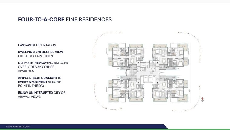 Master Plan, m3m-opus 3 Bedroom 2398 Sq.Ft. Apartment In Sector 67 Gurgaon 10721742