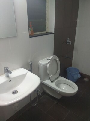 Bathroom in 3 BHK Apartment at Paranjape Schemes Yuthika, Baner – for Rent