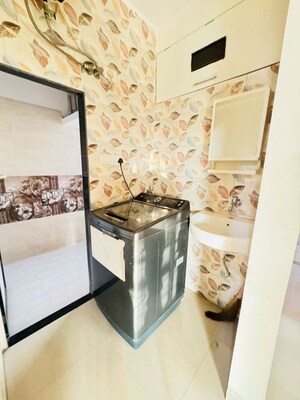 Attached Bathroom in 2 BHK Apartment at Virat Green Avenue, Shilphata – for Rent