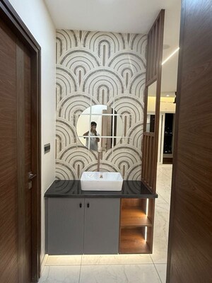 Bathroom in 3 BHK Apartment at Sumadhura The Olympus, Financial District – for Rent