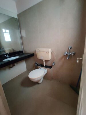 Bathroom in 3 BHK Apartment at Progressives Signature CHS, Ghansoli – for Rent