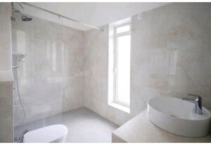 Bathroom in 3 BHK Apartment at L And T Seawoods Residences, Seawoods – for Rent