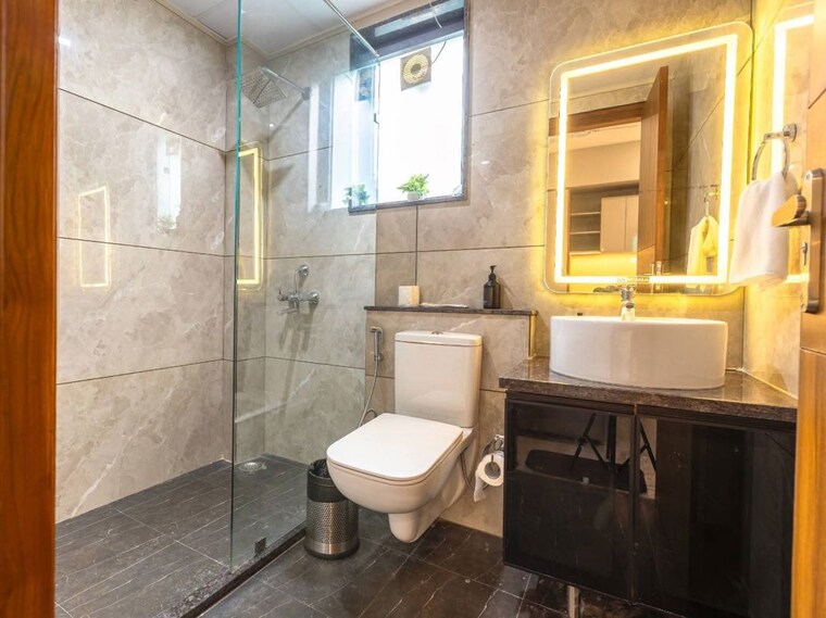 Bathroom, south delhi 1 Bedroom 500 Sq.Ft. Apartment In South Delhi Delhi 10721988