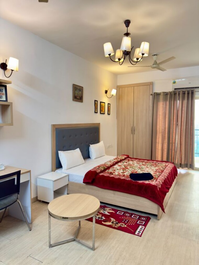 Bedroom, nimbus-the-golden-palm 1 RK 506 Sq.Ft. Apartment In Sector 168 Noida 10722080