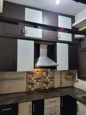Kitchen in 2 BHK Builder Floor at Indrapuram – for Rent