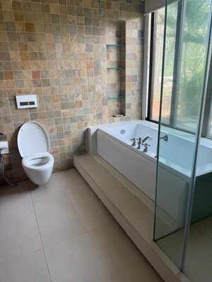 Bathroom in 4 BHK Penthouse at Mahim West – for Rent