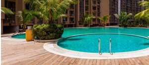 Swimming Pool in 1 BHK Apartment at Gurukrupa Marina Enclave, Malad West – for Rent