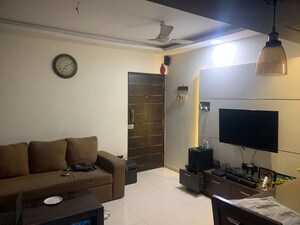 Living Room in 1 BHK Apartment at Bhoomi Park, Malad West – for Rent