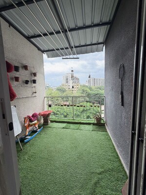 Balcony in 1 BHK Apartment at Goel Ganga Aria, Dhanori – for Rent