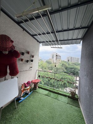 Balcony in 1 BHK Apartment at Goel Ganga Aria, Dhanori – for Rent