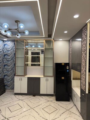 Living Room in 3 BHK Builder Floor at Dwarka Mor – for Rent