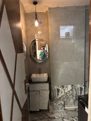 Bathroom in 3 BHK Builder Floor at Dwarka Mor – for Rent