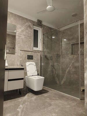 Bathroom in 3 BHK Builder Floor at Lajpat Nagar Iii – for Rent