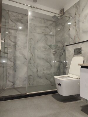 Bathroom in 3 BHK Builder Floor at Lajpat Nagar Iii – for Rent