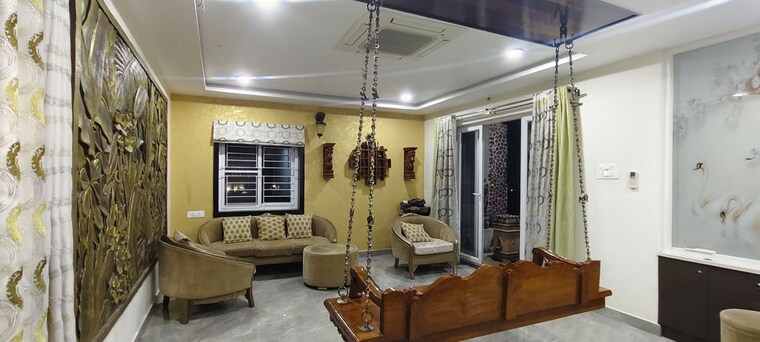 Living Room, kahneswari-vuyyurus-manasarovar 3 Bedroom 1600 Sq.Ft. Apartment In Kondapur Hyderabad 10722534